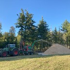 Letzten Freitag waren Hackschnitzel an der Reihe,