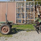 Fendt Dieselross F18g vor dem Holz fahren