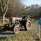 Fendt F24W nach dem Pflügen