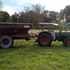 Fendt Farmer 3S, Bj. 1967 mit Kalkstreuer... Das hat Spaß gemacht!!!