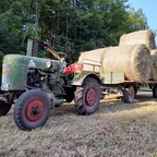 Heuballen transport