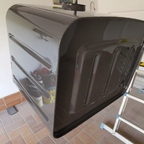 Der fertig lackierte Tank
