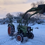 Ein Fendt im Schnee