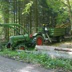 Fendt Favorit 2 und Fliegl EDK-K80